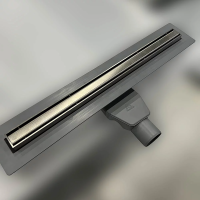 (V900SL) Щелевой водоотводящий желоб 900 мм SLIM LINE - с боковым сливом D 50