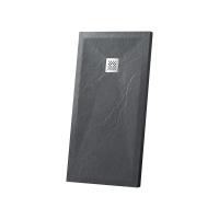 Поддон для душа из искуственного камня квадратный / прямоугольный VST-4SR8010A цвет антрацит Vincea