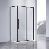 Душевой уголок квадратный/прямоугольный  Slim-N VSR-4SN9013CLB 1300x900x1950 цвет черный стекло прозрачное Vincea