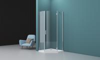 Душевой уголок пятиугольный 800x800x1950 KRAFT-P-1-80-C-Cr-R BELBAGNO