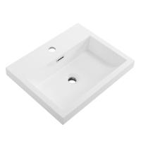 Раковина из искусственного мрамора BB-500-PM-LVB Bianco 500х400х145 BelBagno