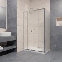 Душевой уголок RGW PA-41 (PA-11 + Z-050-2) прямоугольный  120*120*195 01084122-011 профиль Хром стекло Прозрачное 6 мм RGW