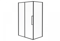 Ограждение душевое ESBANO ESS-128PS-B черный прямоугольное