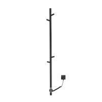 Полотенцесушитель элетрический из нержавеющей стали с таймером черный 127 x1370 x 99 VTD-1DBE VINCEA