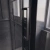 Душевая дверь раздвижная PTD40-B-120-01-C4 1200x2000 профиль Черный матовый стекло Прозрачное Veconi